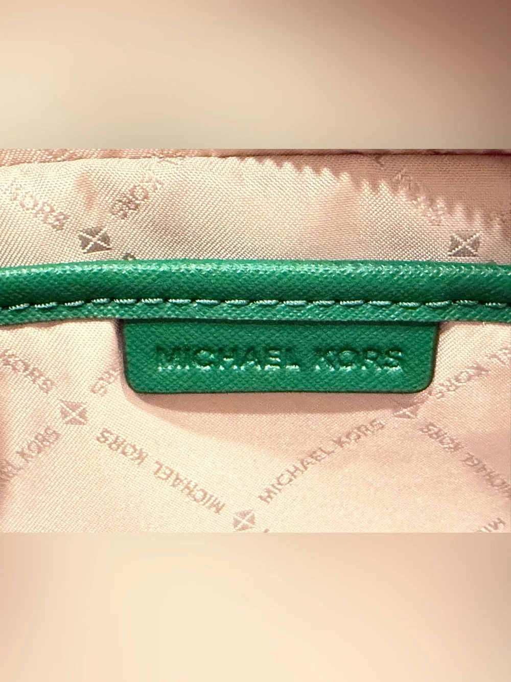Michael Kors Emerald Green Jet Set Travel Large Crossbody